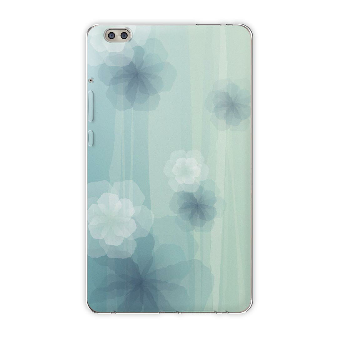 dtab compact d-02k docomo dタブ 用 タブレット ケース タブレット カバー TPU ソフトケース 001320 フラワー 花　植物