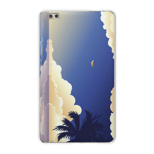 dtab compact d-02k docomo dタブ 用 タブレット ケース タブレット カバー TPU ソフトケース 001417 その他 ヤシの木 鳥 海 夕日 dtab compact d-02k docomo dタブ 用 タブレット ケース タブレット カバー TPU ソフトケース 001417 その他 ヤシの木 鳥 海 夕日