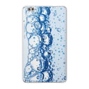 dtab compact d-02k docomo dタブ 用 タブレット ケース タブレット カバー TPU ソフトケース 001748 クール 水玉 シャボン玉 バブル