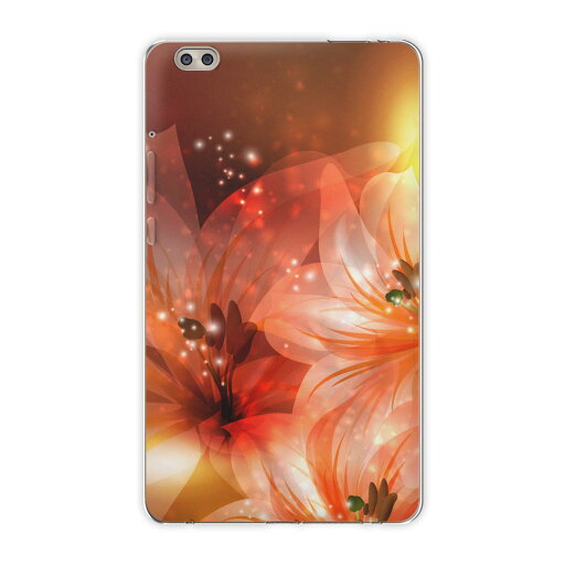 dtab compact d-02k docomo dタブ 用 タブレット ケース タブレット カバー TPU ソフトケース 001991 フラワー 花 フラワー オレンジ dtab compact d-02k docomo dタブ 用 タブレット ケース タブレット カバー TPU ソフトケース 001991 フラワー 花 フラワー オレンジ