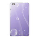 dtab compact d-02k docomo dタブ 用 タブレット ケース タブレット カバー TPU ソフトケース 002001 ラグジュアリー シンプル しゃぼん玉 紫