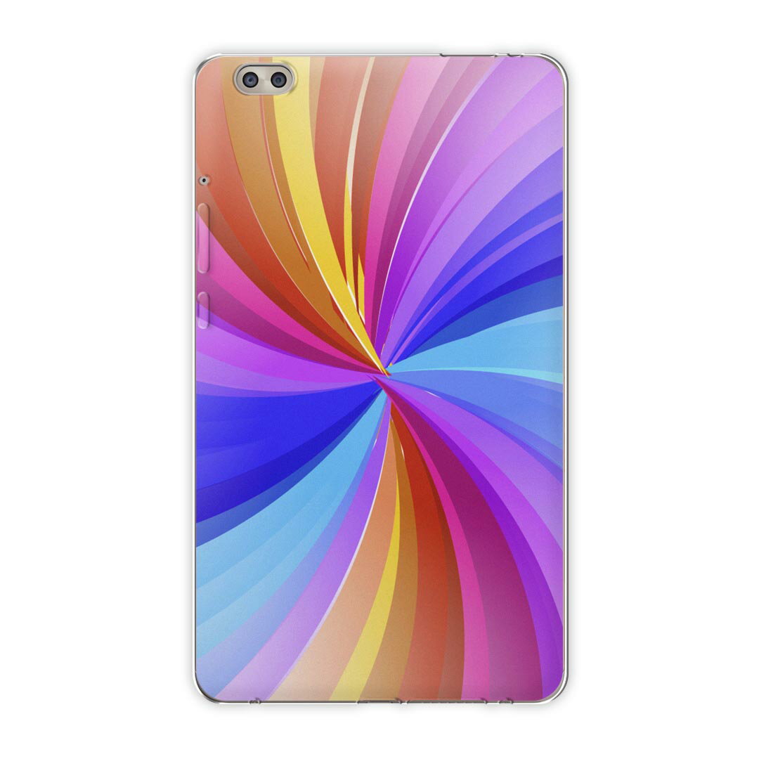 dtab compact d-02k docomo dタブ 用 タブレット ケース タブレット カバー TPU ソフトケース 002100 クール カラフル　シンプル
