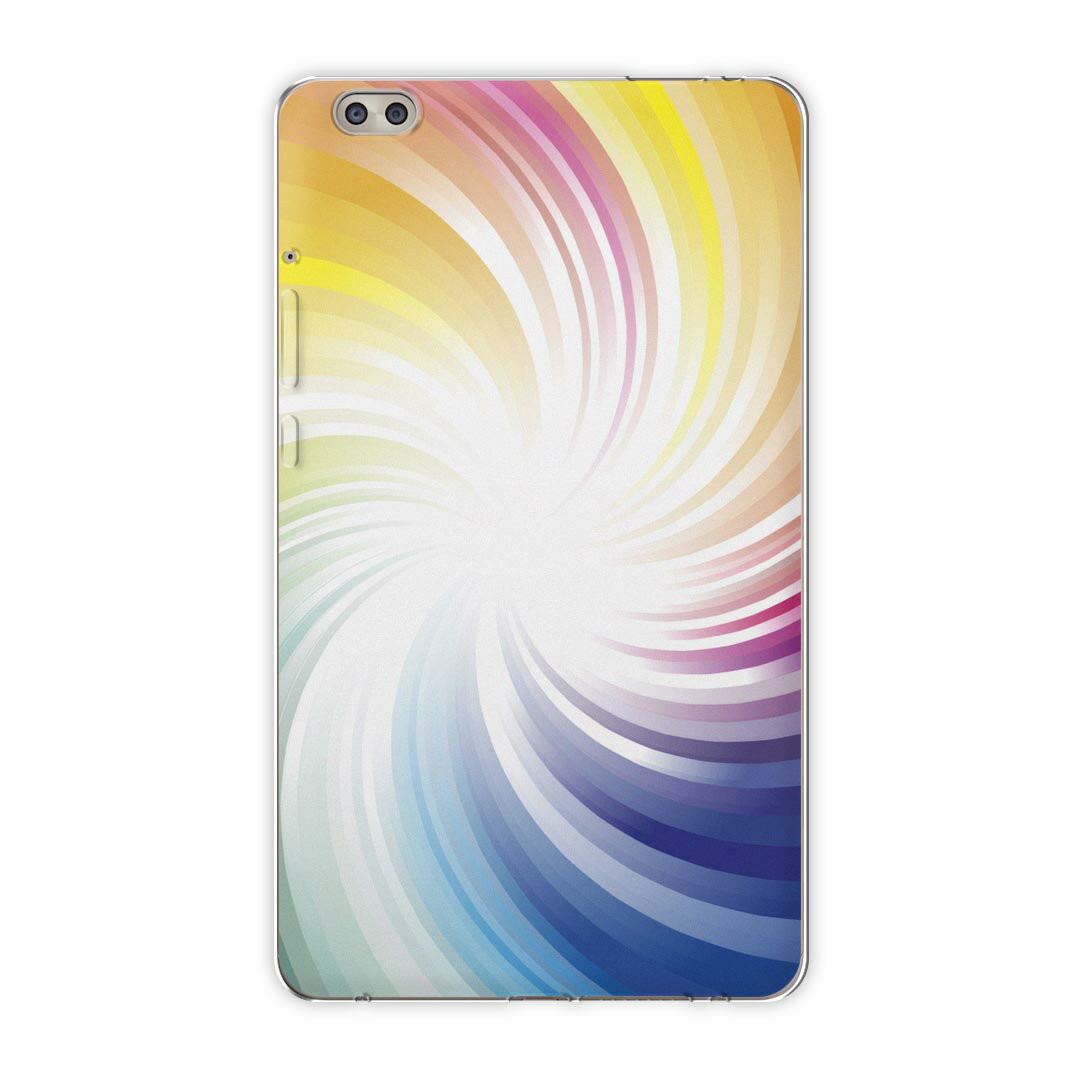 dtab compact d-02k docomo dタブ 用 タブレット ケース タブレット カバー TPU ソフトケース 002123 クール カラフル　シンプル