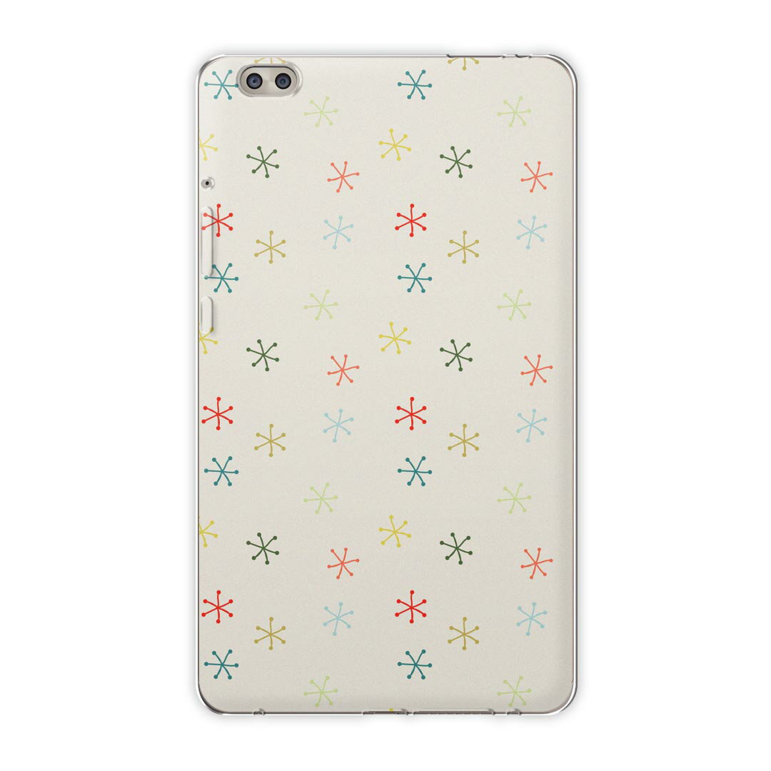 dtab compact d-02k docomo dタブ 用 タブレット ケース タブレット カバー TPU ソフトケース 002519 チェック・ボーダー 模様　カラフル　シンプル