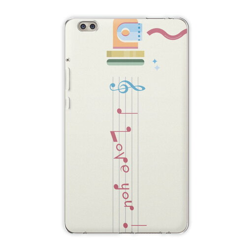 dtab compact d-02k docomo dタブ 用 タブレット ケース タブレット カバー TPU ソフトケース 002545 ラブリー 英語 文字 音楽 dtab compact d-02k docomo dタブ 用 タブレット ケース タブレット カバー TPU ソフトケース 002545 ラブリー 英語 文字 音楽