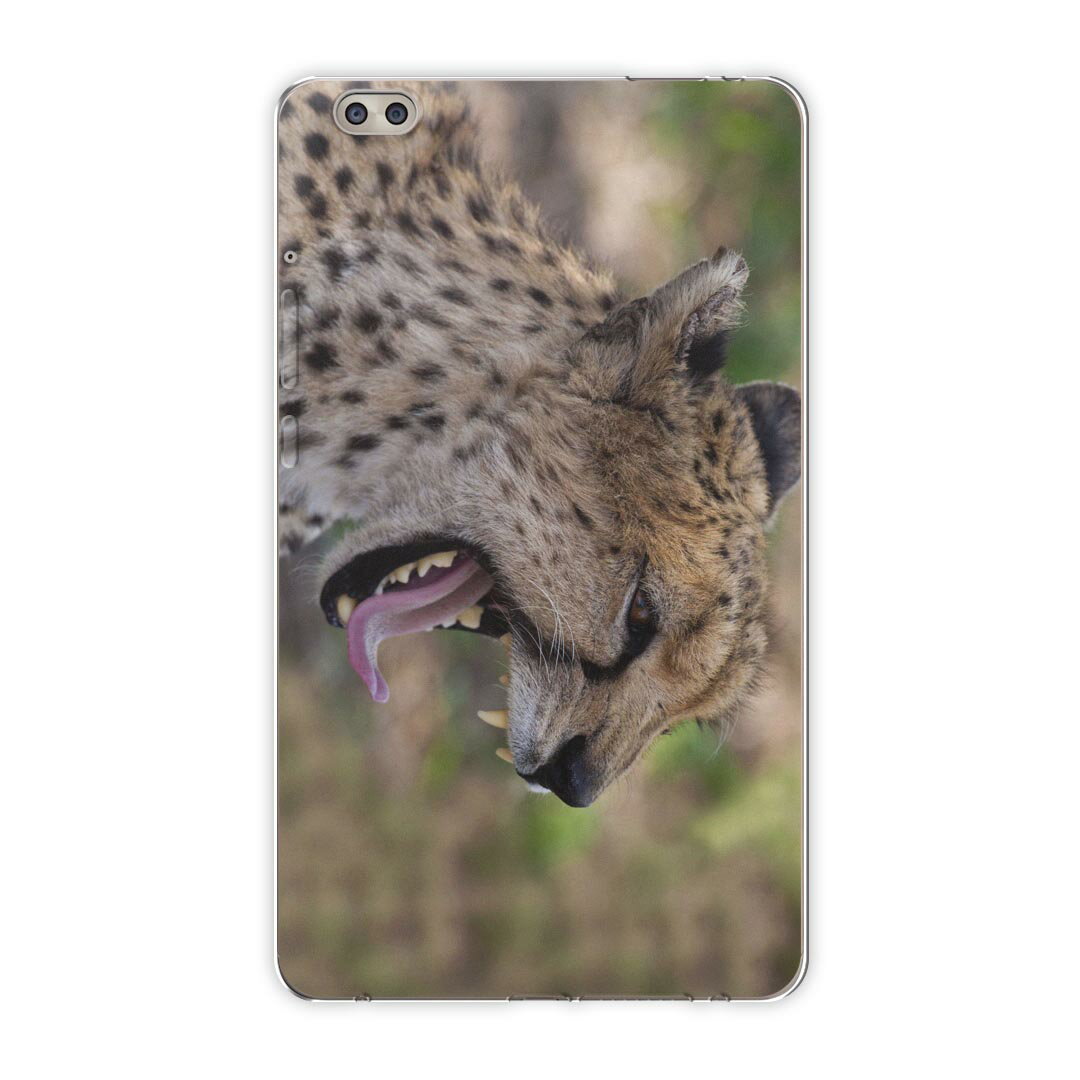 dtab compact d-02k docomo dタブ 用 タブレット ケース タブレット カバー TPU ソフトケース 002582 アニマル 動物　写真　豹