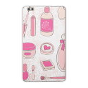 dtab compact d-02k docomo dタブ 用 タブレット ケース タブレット カバー TPU ソフトケース 002689 ユニーク メイク おしゃれ ピンク(2)
