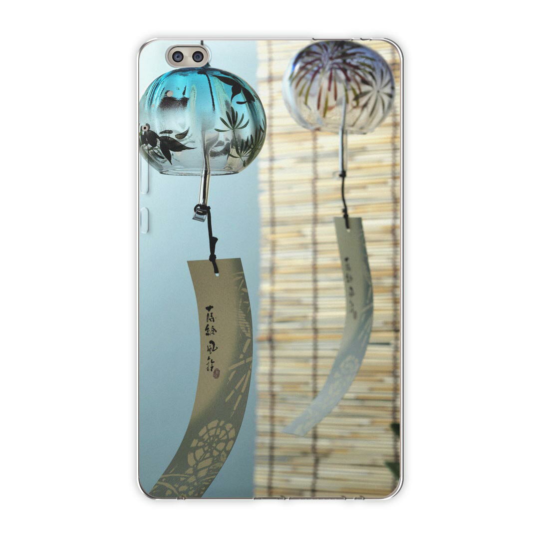 dtab compact d-02k docomo dタブ 用 タブレット ケース タブレット カバー TPU ソフトケース 002780 写真・風景 夏　風鈴　写真