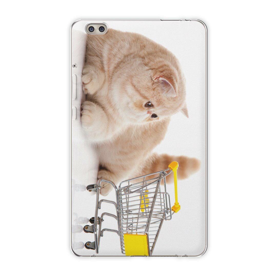 dtab compact d-02k docomo dタブ 用 タブレット ケース タブレット カバー TPU ソフトケース 002908 アニマル 猫　動物　写真