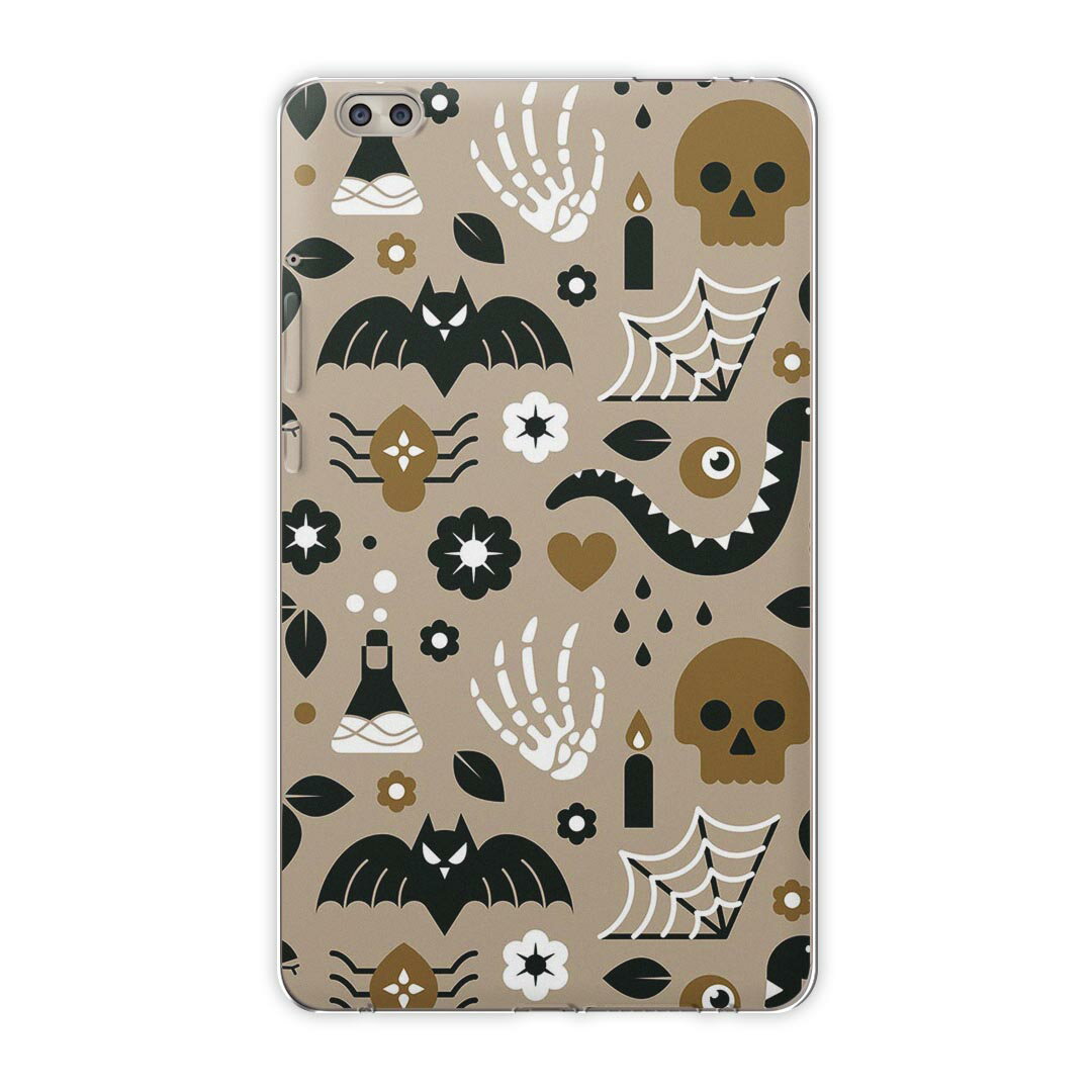 dtab compact d-02k docomo dタブ 用 タブレット ケース タブレット カバー TPU ソフトケース 020113 ハロウィン Halloween