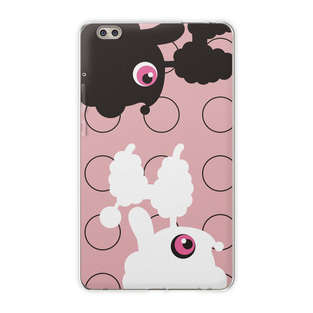 dtab compact d-02k docomo dタブ 用 タブレット ケース タブレット カバー TPU ソフトケース 004158 ユニーク 犬　動物　キャラクター(2.0)