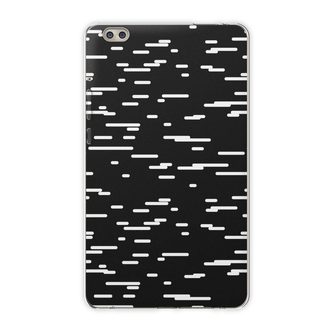 dtab compact d-02k docomo dタブ 用 タブレット ケース タブレット カバー TPU ソフトケース 004185 その他 模様　シンプル　黒　白