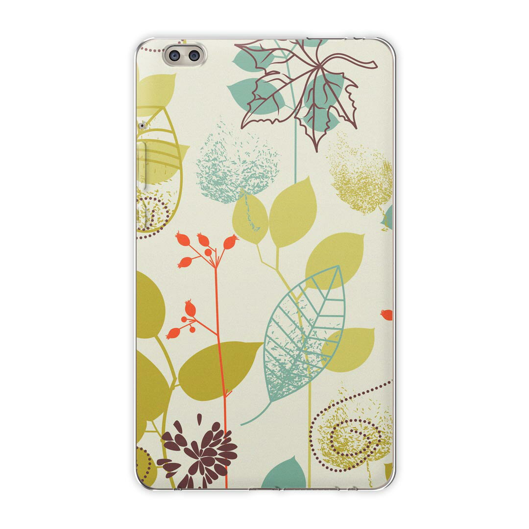 dtab compact d-02k docomo dタブ 用 タブレット ケース タブレット カバー TPU ソフトケース 004292 フラワー 植物　花　カラフル