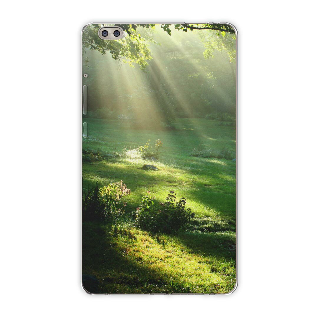 dtab compact d-02k docomo dタブ 用 タブレット ケース タブレット カバー TPU ソフトケース 004644 写真・風景 森　写真　景色