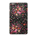 dtab compact d-02k docomo dタブ 用 タブレット ケース タブレット カバー TPU ソフトケース 004648 フラワー ラブリー 花 ピンク 黒(2)