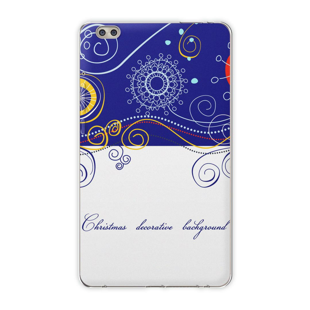 dtab compact d-02k docomo dタブ 用 タブレット ケース タブレット カバー TPU ソフトケース 005013 フラワー イラスト 花 青