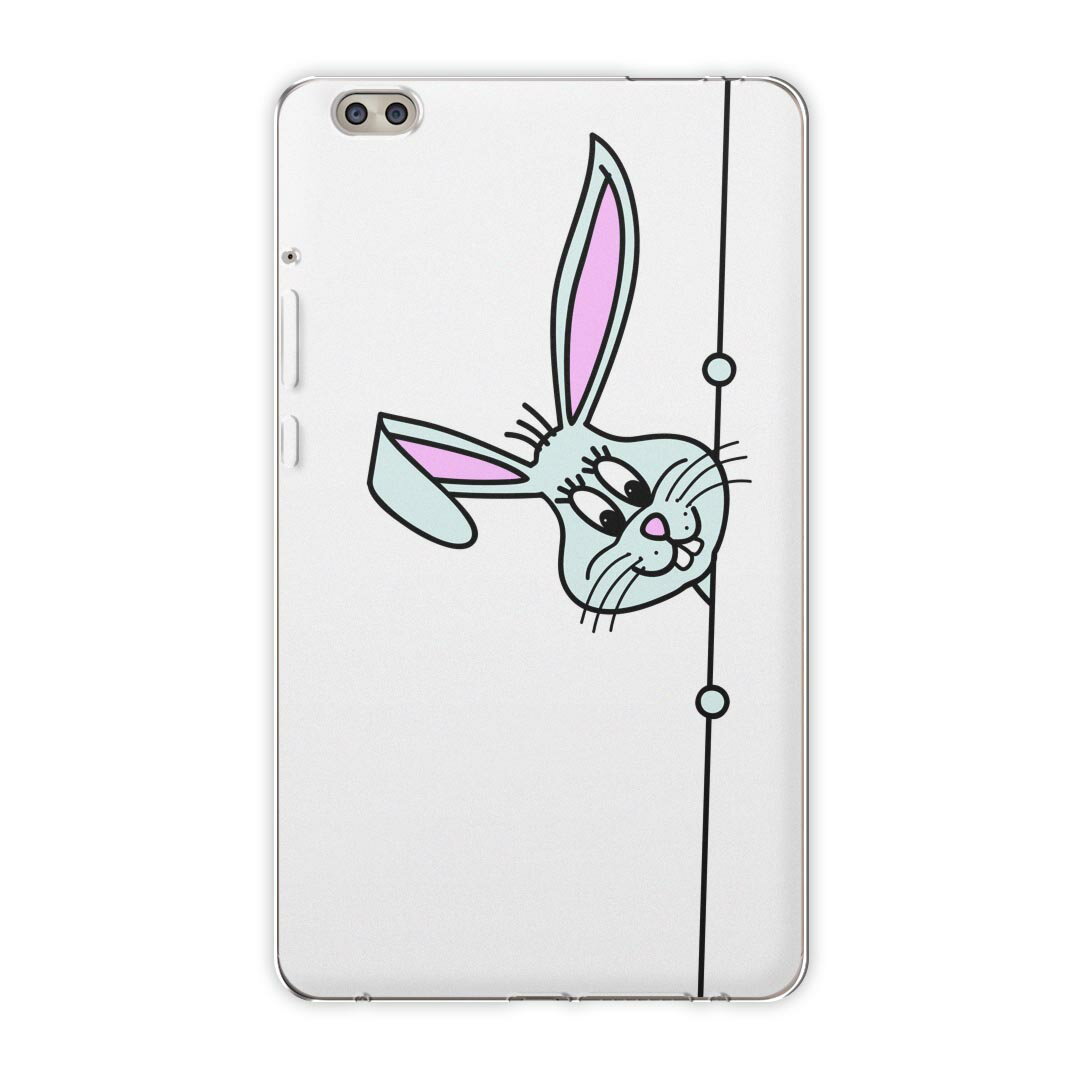 dtab compact d-02k docomo dタブ 用 タブレット ケース タブレット カバー TPU ソフトケース 005715 アニマル 動物　キャラクター　兎