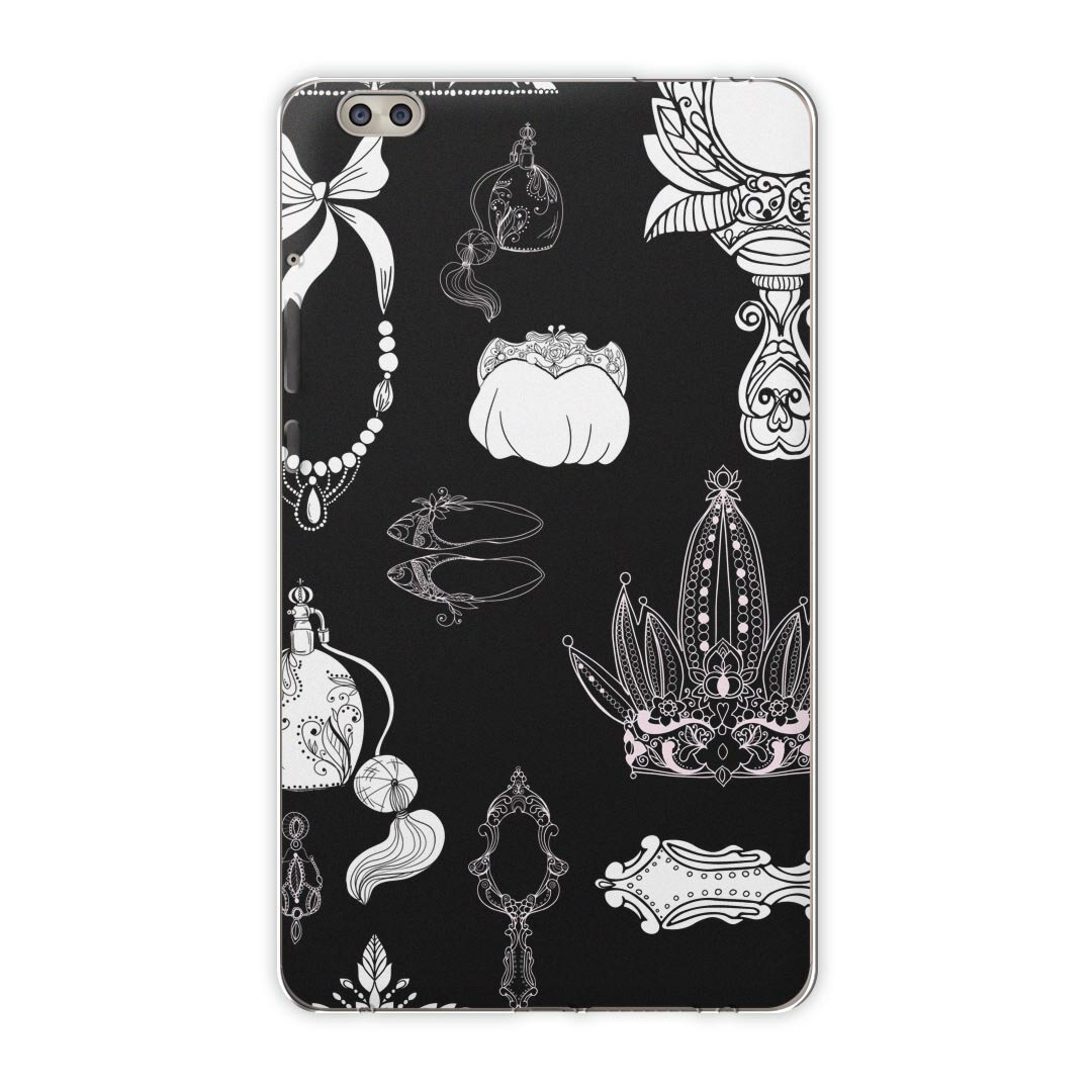 dtab compact d-02k docomo dタブ 用 タブレット ケース タブレット カバー TPU ソフトケース 006315 その他 鏡　靴　イラスト