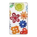 dtab compact d-02k docomo dタブ 用 タブレット ケース タブレット カバー TPU ソフトケース 006484 フラワー 花 フラワー(2)