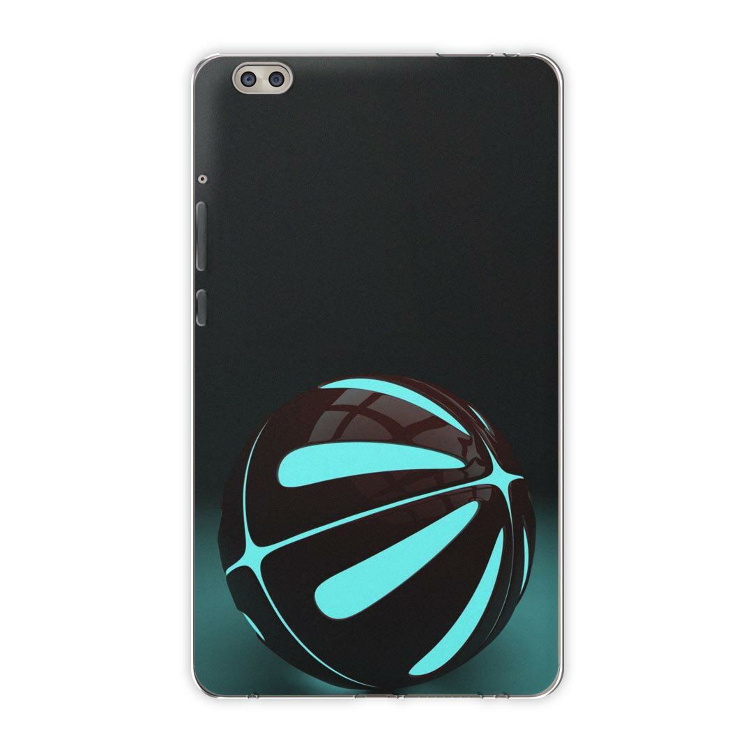 dtab compact d-02k docomo dタブ 用 タブレット ケース タブレット カバー TPU ソフトケース 006580 写真・風景 水色　黒　ブラック(2.0)