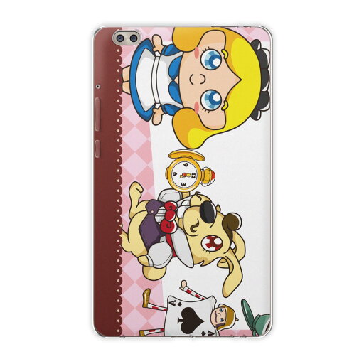 dtab compact d-02k docomo dタブ 用 タブレット ケース タブレット カバー TPU ソフトケース 006688 ラブリー アリス イラスト dtab compact d-02k docomo dタブ 用 タブレット ケース タブレット カバー TPU ソフトケース 006688 ラブリー アリス イラスト