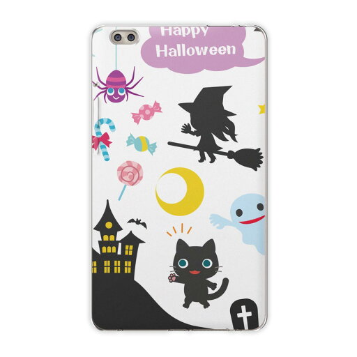 dtab compact d-02k docomo dタブ 用 タブレット ケース タブレット カバー TPU ソフトケース 006754 ラブリー ハロウィン イラスト dtab compact d-02k docomo dタブ 用 タブレット ケース タブレット カバー TPU ソフトケース 006754 ラブリー ハロウィン イラスト