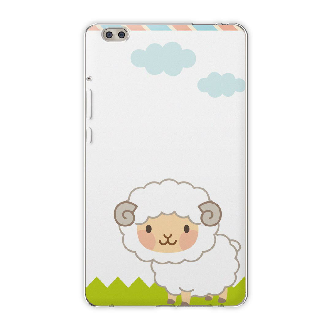 dtab compact d-02k docomo dタブ 用 タブレット ケース タブレット カバー TPU ソフトケース 006831 アニマル ひつじ　キャラクター