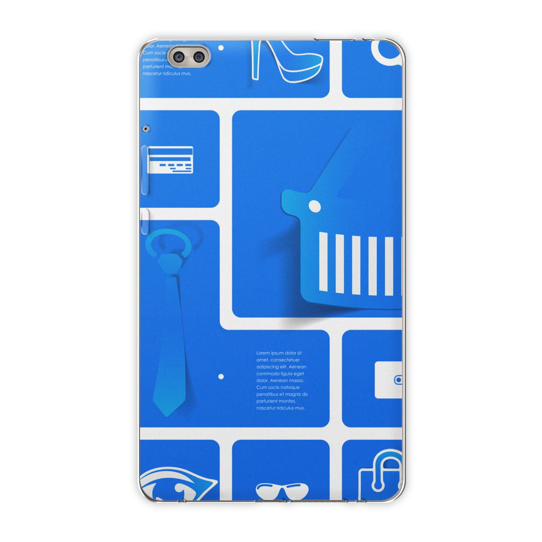 dtab compact d-02k docomo dタブ 用 タブレット ケース タブレット カバー TPU ソフトケース 006930 その他 眼鏡 ネクタイ アイコン