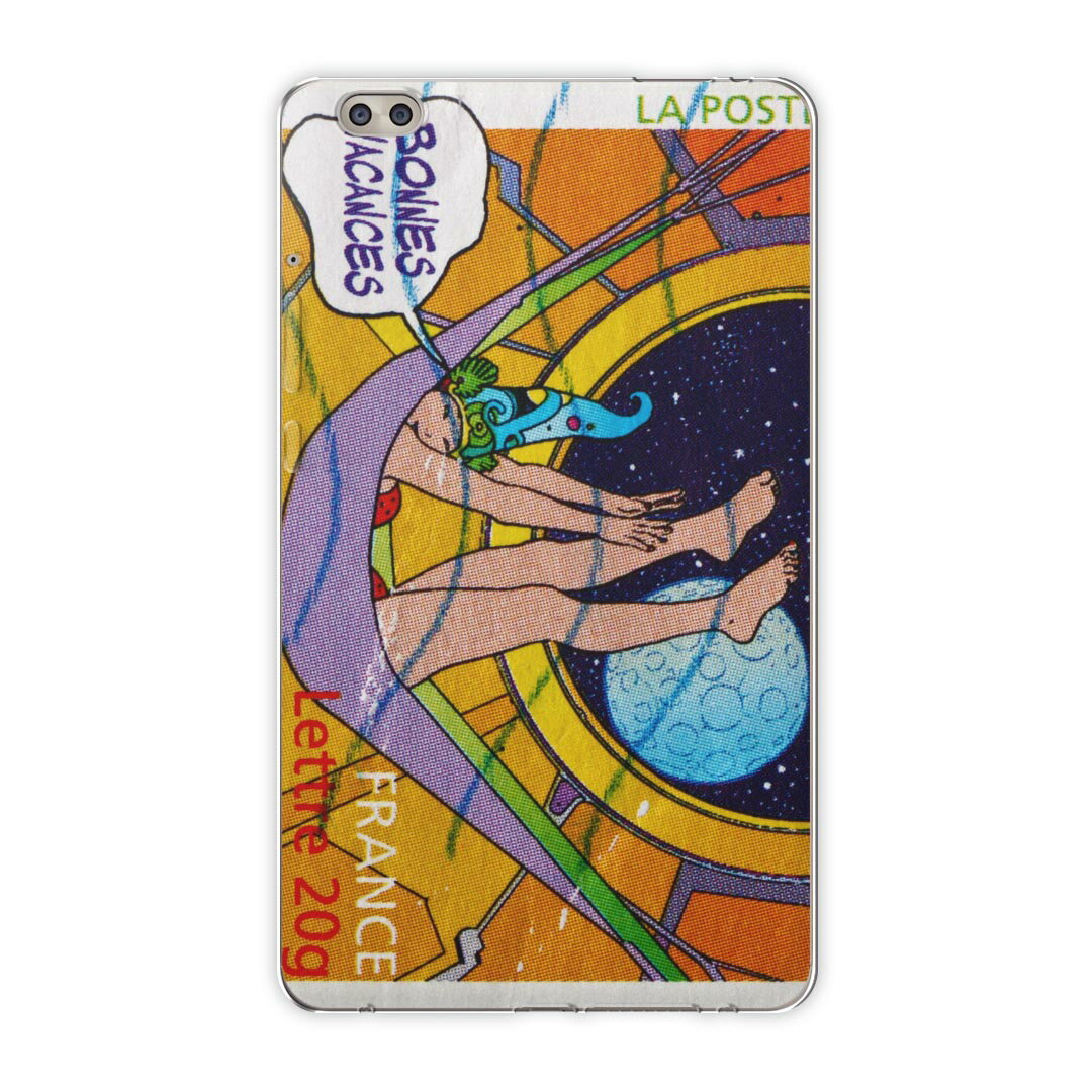 dtab compact d-02k docomo dタブ 用 タブレット ケース タブレット カバー TPU ソフトケース 007388 ユニーク 切手　文字　イラスト