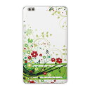 dtab compact d-02k docomo dタブ 用 タブレット ケース タブレット カバー TPU ソフトケース 007553 フラワー 花 フラワー 緑 グリーン(2)