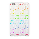 dtab compact d-02k docomo dタブ 用 タブレット ケース タブレット カバー TPU ソフトケース 007645 ユニーク 音符 カラフル レインボー 模様(2)