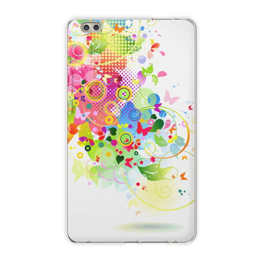 dtab compact d-02k docomo dタブ 用 タブレット ケース タブレット カバー TPU ソフトケース 007668 ユニーク カラフル レインボー 蝶 dtab compact d-02k docomo dタブ 用 タブレット ケース タブレット カバー TPU ソフトケース 007668 ユニーク カラフル レインボー 蝶