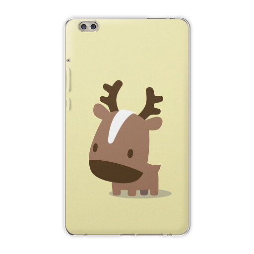 dtab compact d-02k docomo dタブ 用 タブレット ケース タブレット カバー TPU ソフトケース 007849 アニマル トナカイ 鹿 イラスト キャラクター dtab compact d-02k docomo dタブ 用 タブレット ケース タブレット カバー TPU ソフトケース 007849 アニマル トナカイ 鹿 イラスト キャラクター