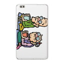 dtab compact d-02k docomo dタブ 用 タブレット ケース タブレット カバー TPU ソフトケース 008012 ユニーク イラスト 人物 お茶