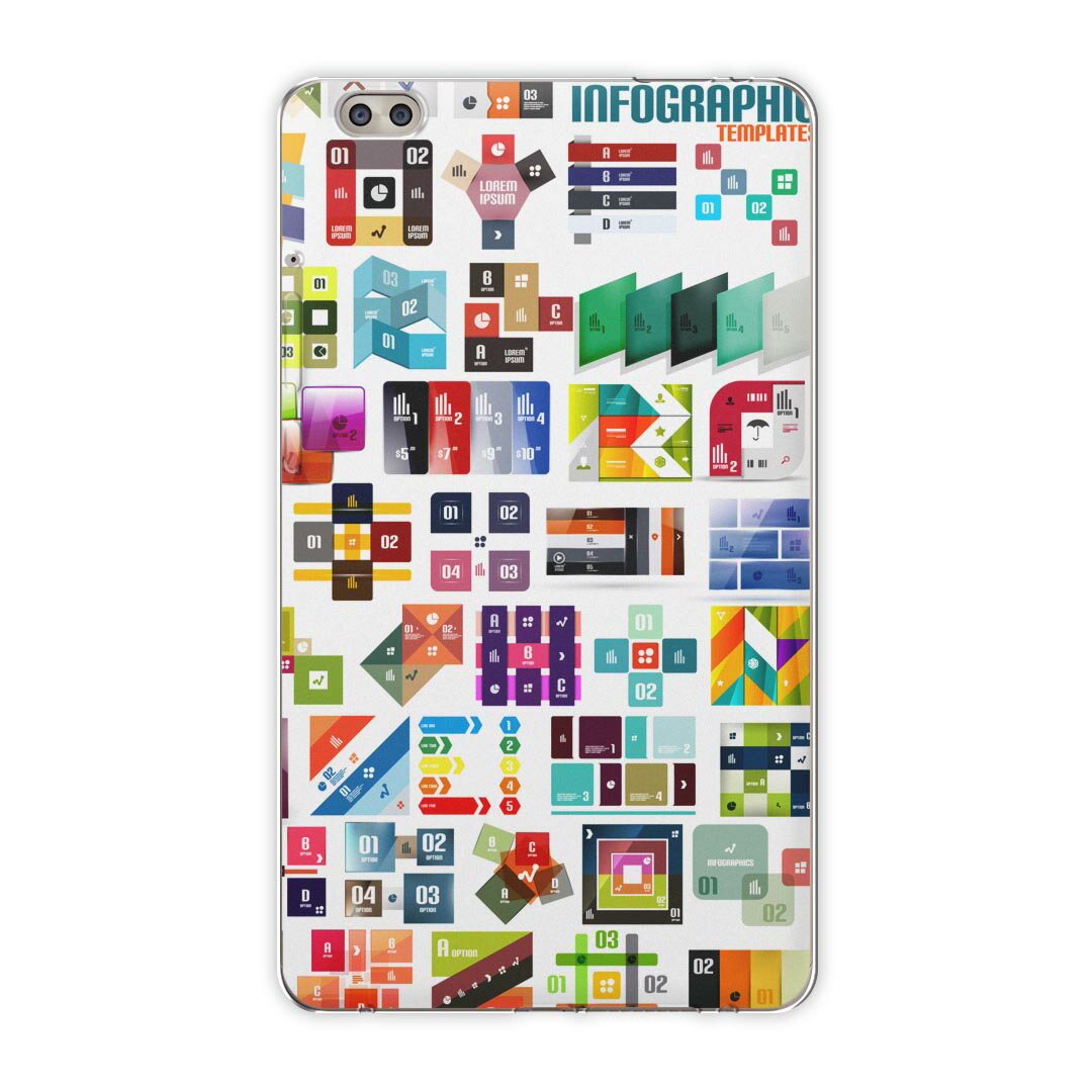 dtab compact d-02k docomo dタブ 用 タブレット ケース タブレット カバー TPU ソフトケース 008033 ユニーク カラフル 数字 矢印 デザイン