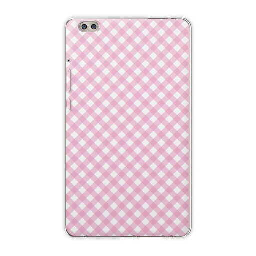 dtab compact d-02k docomo dタブ 用 タブレット ケース タブレット カバー TPU ソフトケース 008133 チェック・ボーダー ピンク チェック 模様 dtab compact d-02k docomo dタブ 用 タブレット ケース タブレット カバー TPU ソフトケース 008133 チェック・ボーダー ピンク チェック 模様