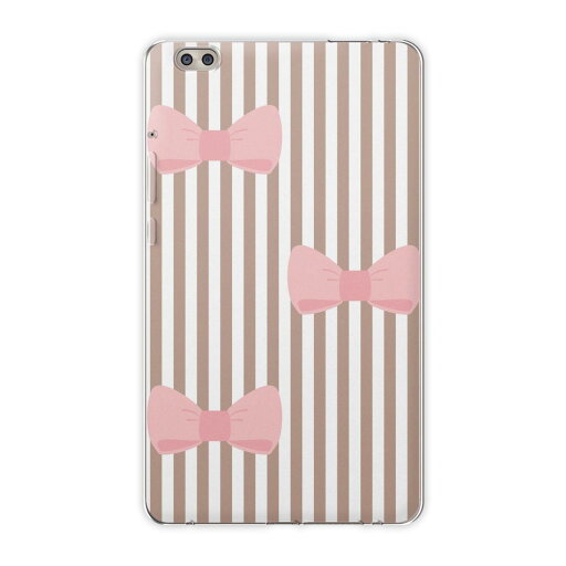 dtab compact d-02k docomo dタブ 用 タブレット ケース タブレット カバー TPU ソフトケース 008751 チェック・ボーダー ストライプ ピンク リボン dtab compact d-02k docomo dタブ 用 タブレット ケース タブレット カバー TPU ソフトケース 008751 チェック・ボーダー ストライプ ピンク リボン