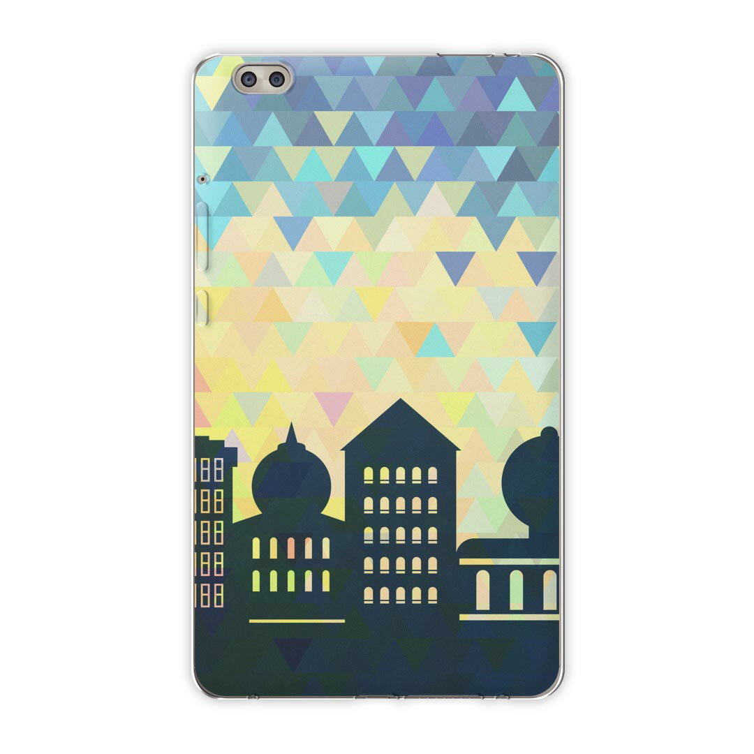 dtab compact d-02k docomo dタブ 用 タブレット ケース タブレット カバー TPU ソフトケース 009665 風景 景色 イラスト