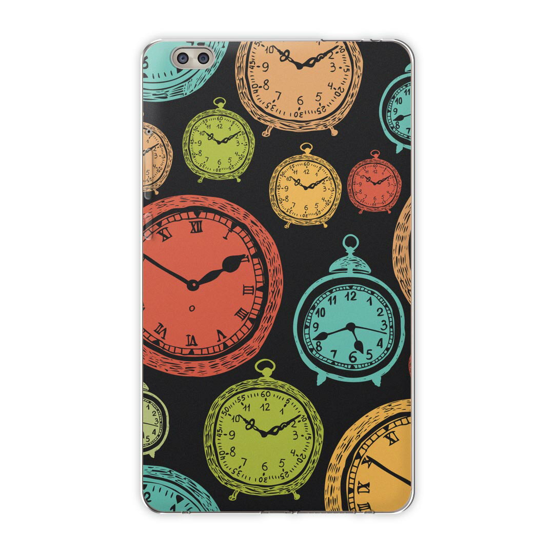 dtab compact d-02k docomo dタブ 用 タブレット ケース タブレット カバー TPU ソフトケース 009701 時計 アンティーク