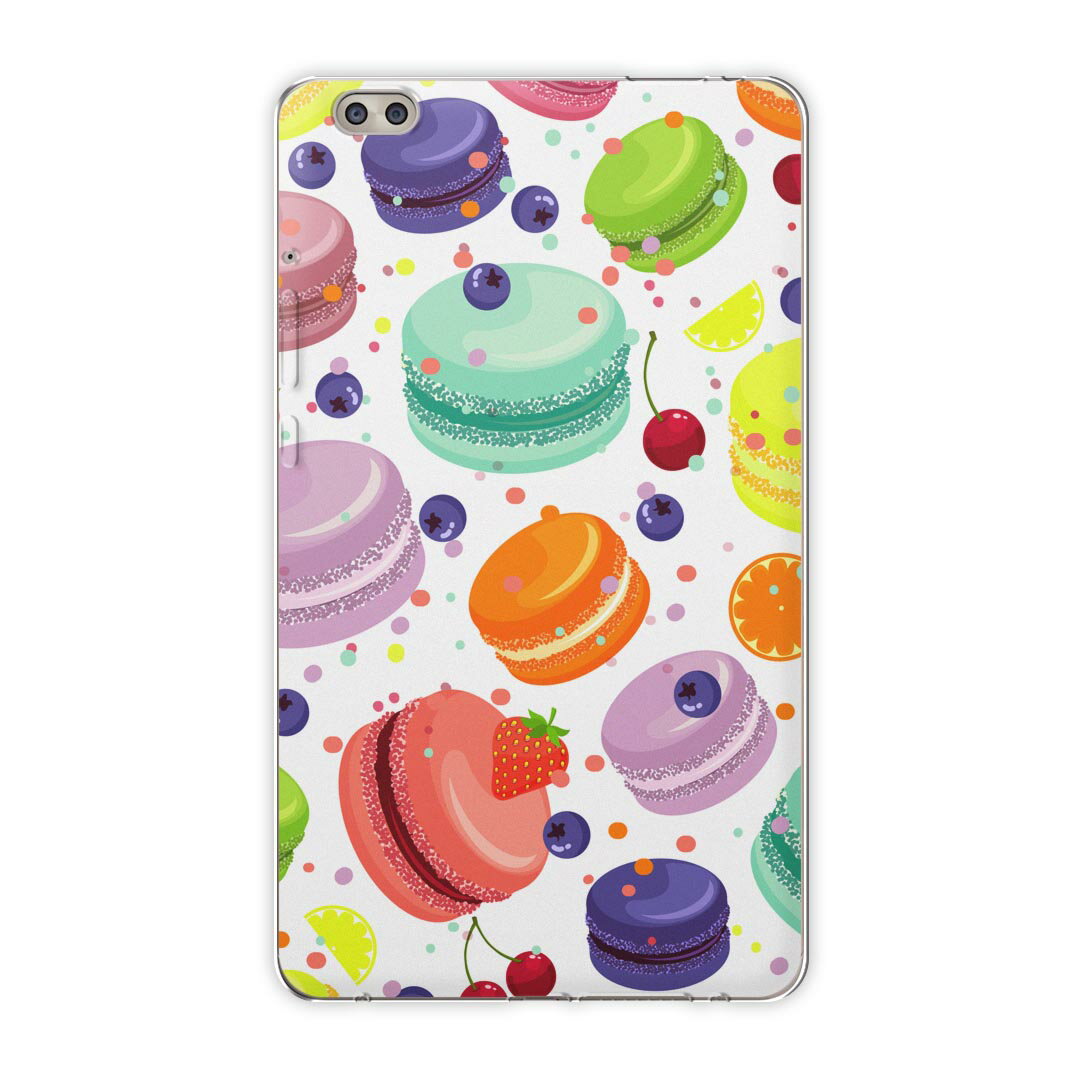 dtab compact d-02k docomo dタブ 用 タブレット ケース タブレット カバー TPU ソフトケース 009741 デザート マカロン カラフル