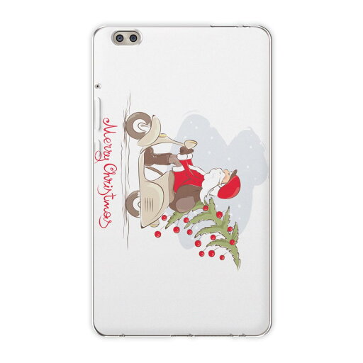 dtab compact d-02k docomo dタブ 用 タブレット ケース タブレット カバー TPU ソフトケース 009926 クリスマス サンタ 乗り物 dtab compact d-02k docomo dタブ 用 タブレット ケース タブレット カバー TPU ソフトケース 009926 クリスマス サンタ 乗り物