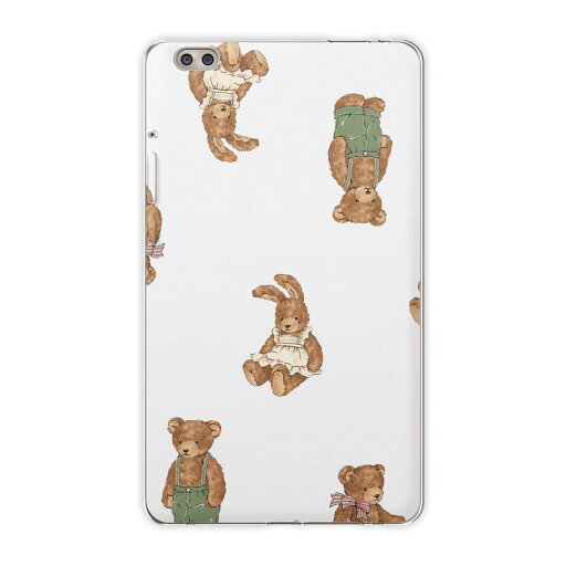 dtab compact d-02k docomo dタブ 用 タブレット ケース タブレット カバー TPU ソフトケース 010194 動物 熊 うさぎ dtab compact d-02k docomo dタブ 用 タブレット ケース タブレット カバー TPU ソフトケース 010194 動物 熊 うさぎ
