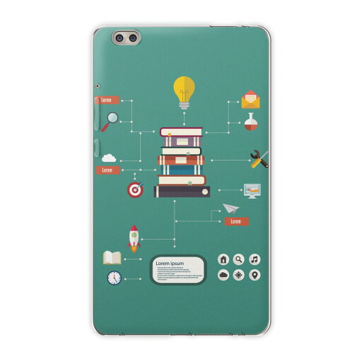 dtab compact d-02k docomo dタブ 用 タブレット ケース タブレット カバー TPU ソフトケース 010497 ロケット 本 イラスト dtab compact d-02k docomo dタブ 用 タブレット ケース タブレット カバー TPU ソフトケース 010497 ロケット 本 イラスト