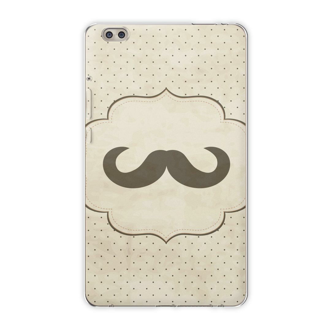 dtab compact d-02k docomo dタブ 用 タブレット ケース タブレット カバー TPU ソフトケース 010500 ひげ　水玉　ドット