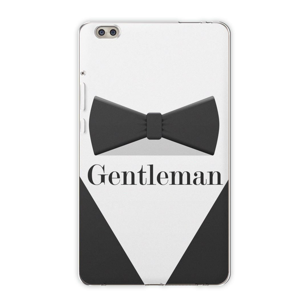 dtab compact d-02k docomo dタブ 用 タブレット ケース タブレット カバー TPU ソフトケース 010522 蝶ネクタイ おしゃれ 英語