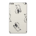 dtab compact d-02k docomo dタブ 用 タブレット ケース タブレット カバー TPU ソフトケース 010705 カバ 動物 イラスト(2)