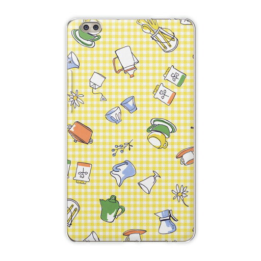 dtab compact d-02k docomo dタブ 用 タブレット ケース タブレット カバー TPU ソフトケース 010723 チェック 黄色 インテリア dtab compact d-02k docomo dタブ 用 タブレット ケース タブレット カバー TPU ソフトケース 010723 チェック 黄色 インテリア