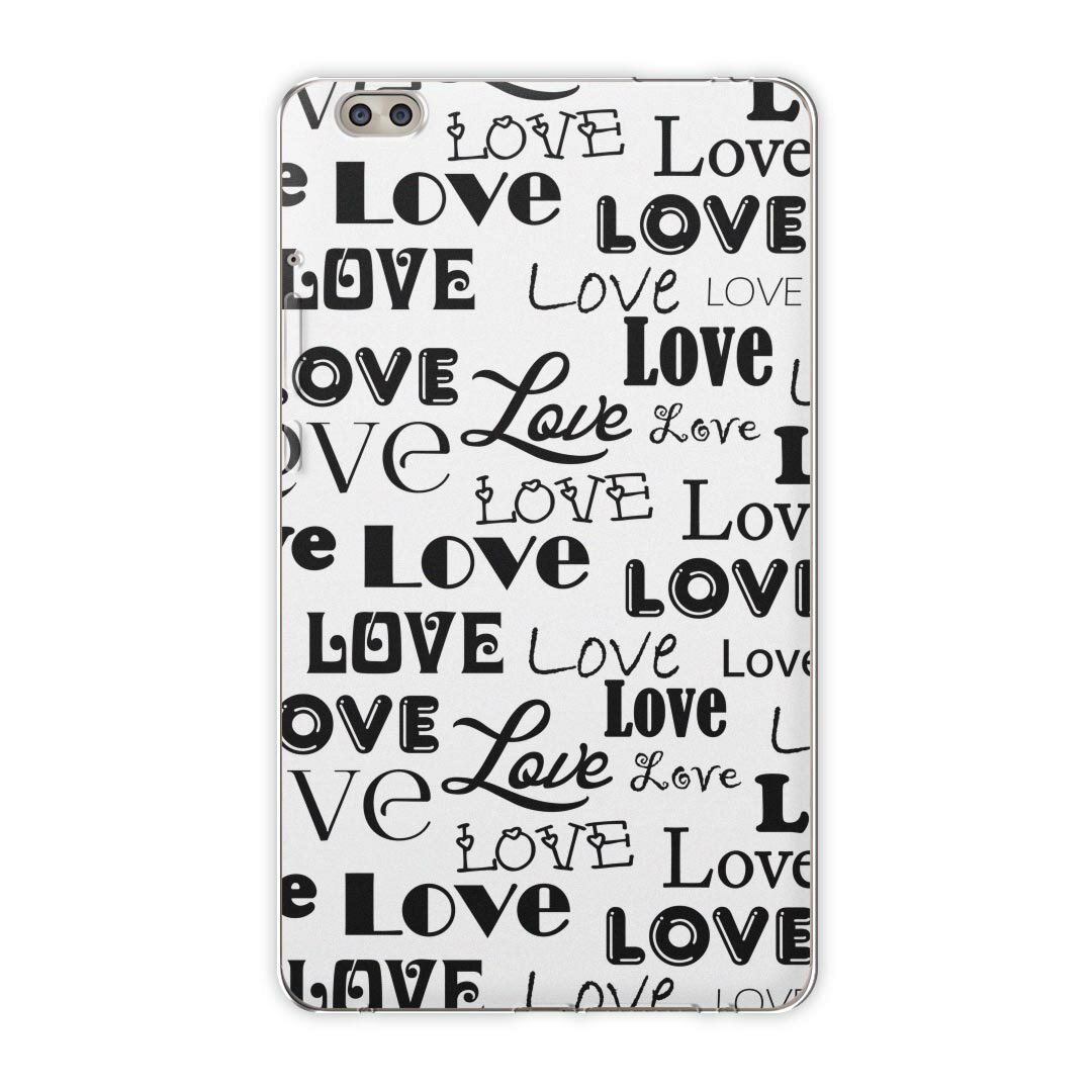 dtab compact d-02k docomo dタブ 用 タブレット ケース タブレット カバー TPU ソフトケース 010747 英語　文字　LOVE