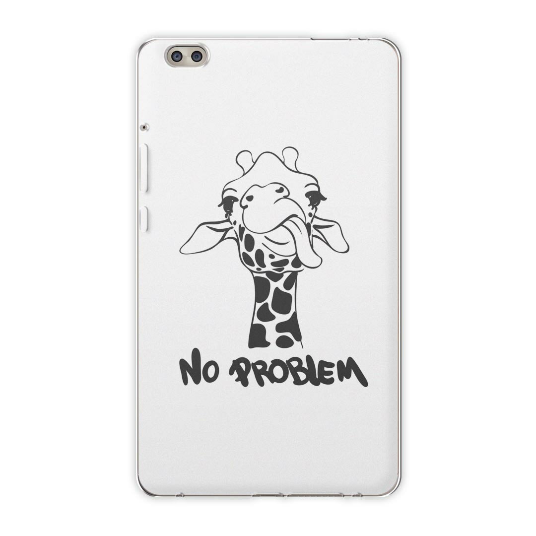 dtab compact d-02k docomo dタブ 用 タブレット ケース タブレット カバー TPU ソフトケース 010979 きりん 動物 英語