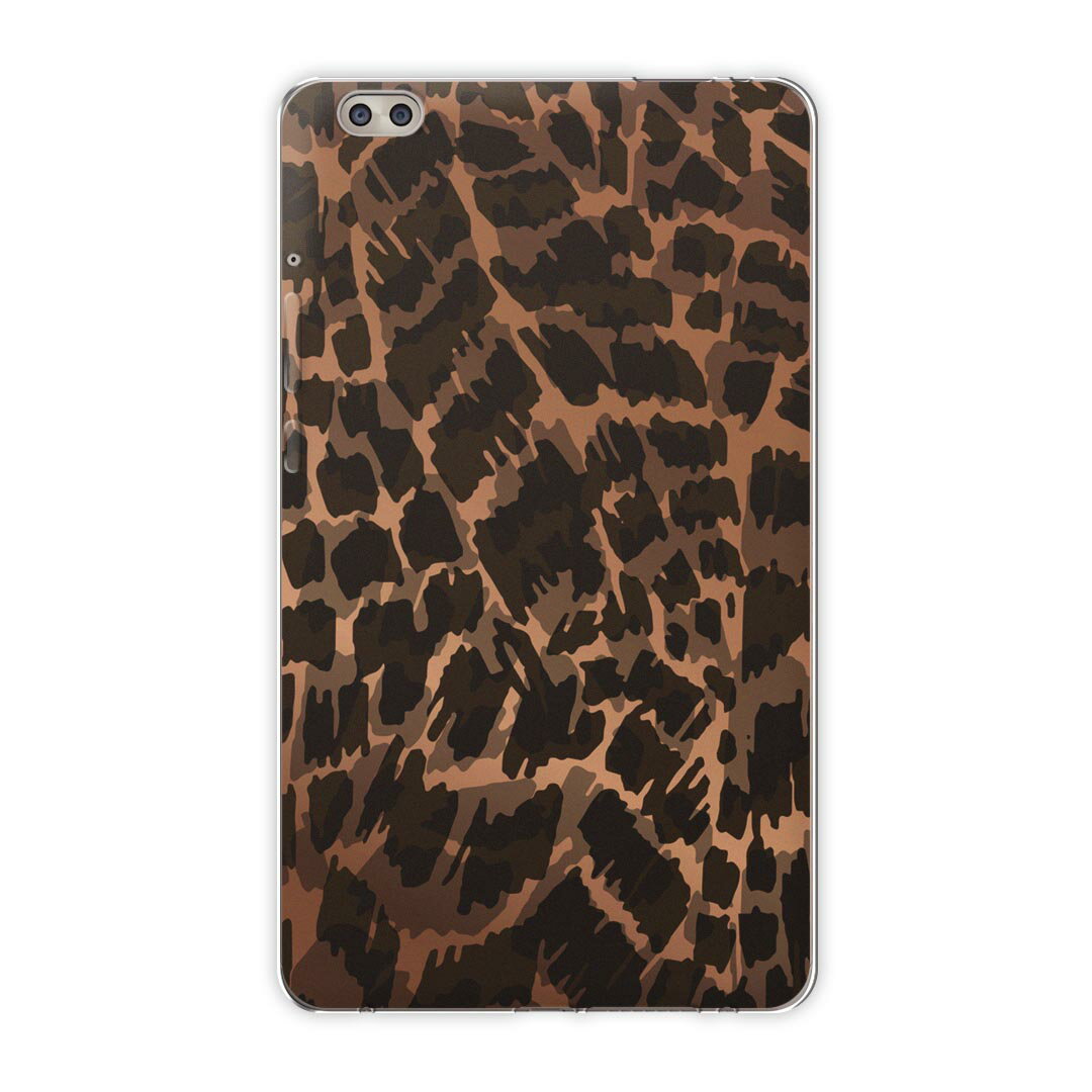 dtab compact d-02k docomo dタブ 用 タブレット ケース タブレット カバー TPU ソフトケース 011588 蛇柄　アニマル柄　黒